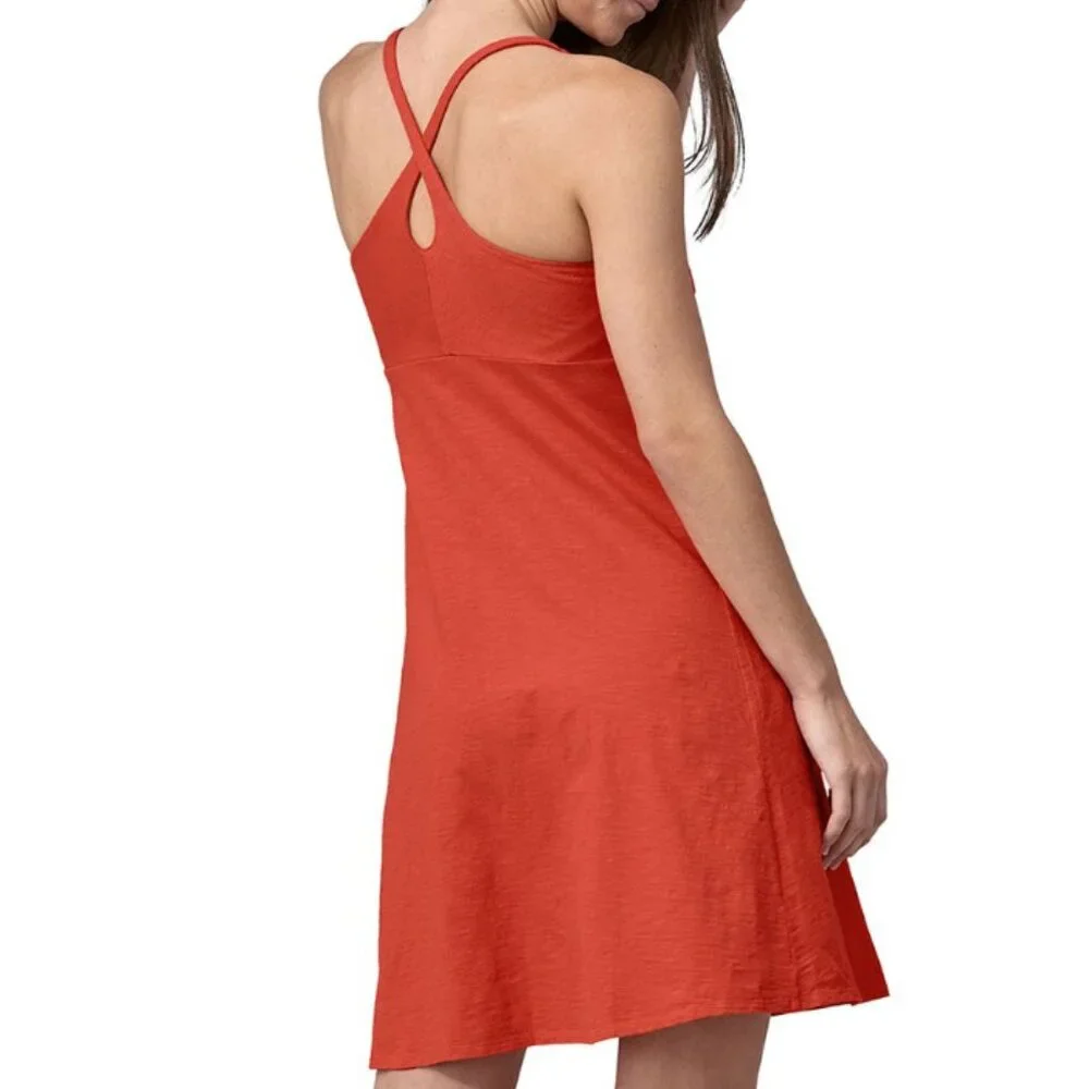 NWT Patagonia Amber Dawn Dress in Pimento Red, Size Small - Picture 3 of 7